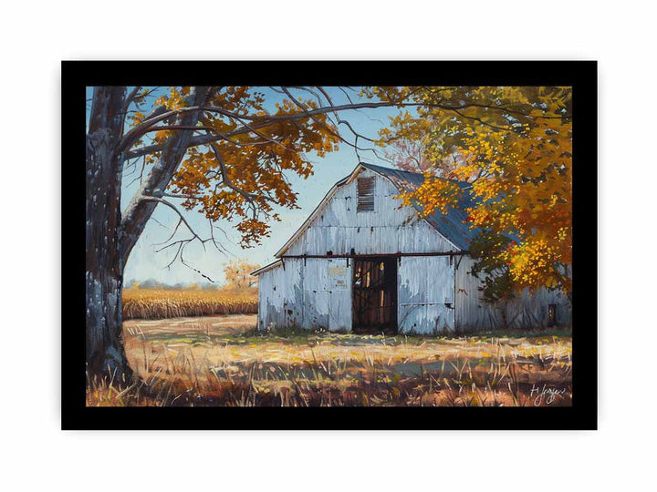  Countryside barn framed Print