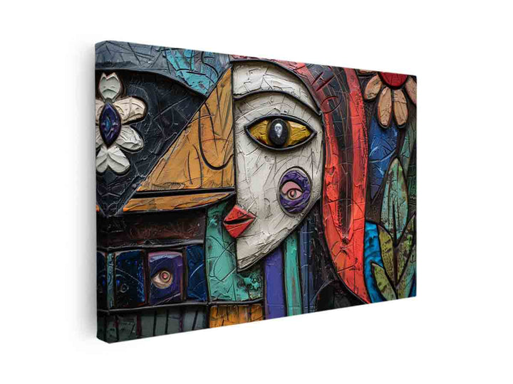 Folk Painting canvas Print