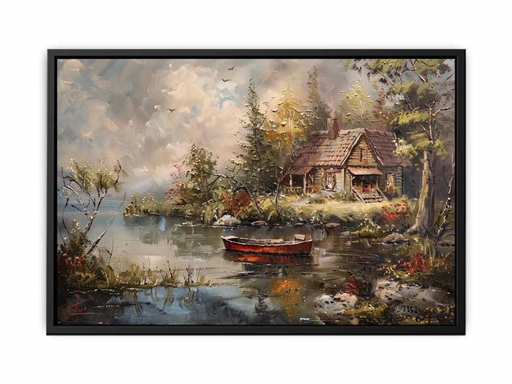 Cottage art Art canvas Print