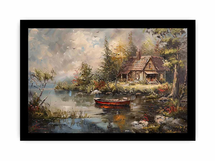 Cottage art Art framed Print