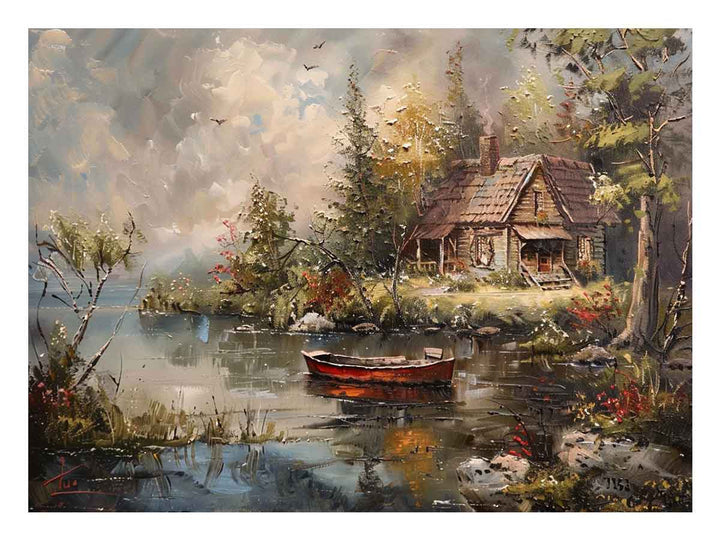 Cottage art Art Print