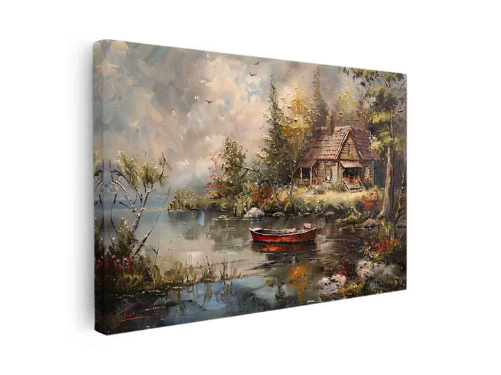 Cottage art Art canvas Print