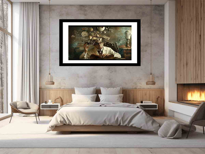 Genius  Framed  Art Print