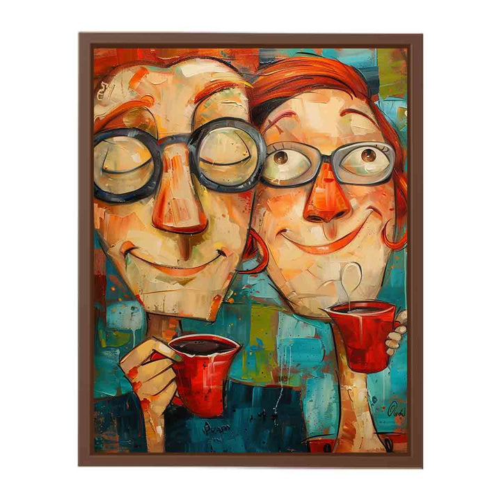 Coffee Friends Art Painting