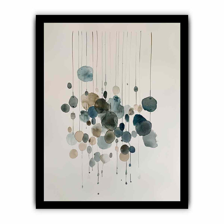 Watercolor Strings Art framed Print