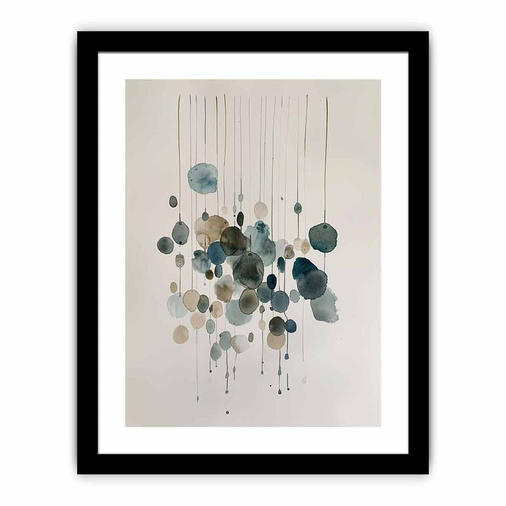 Watercolor Strings Art framed Print