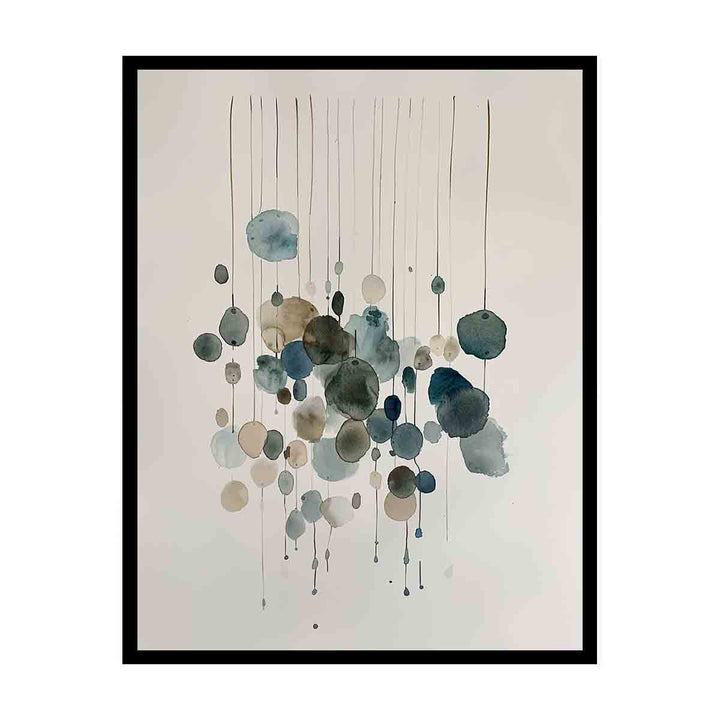 Watercolor Strings Art canvas Print