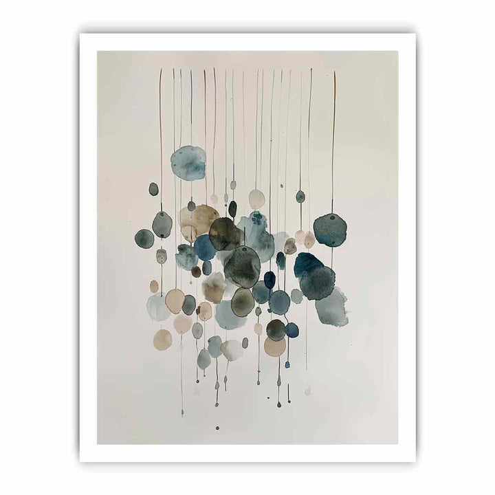 Watercolor Strings Art framed Print