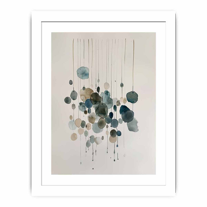 Watercolor Strings Art framed Print