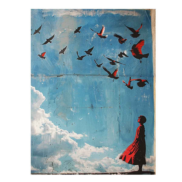 Birds in Sky Art Print