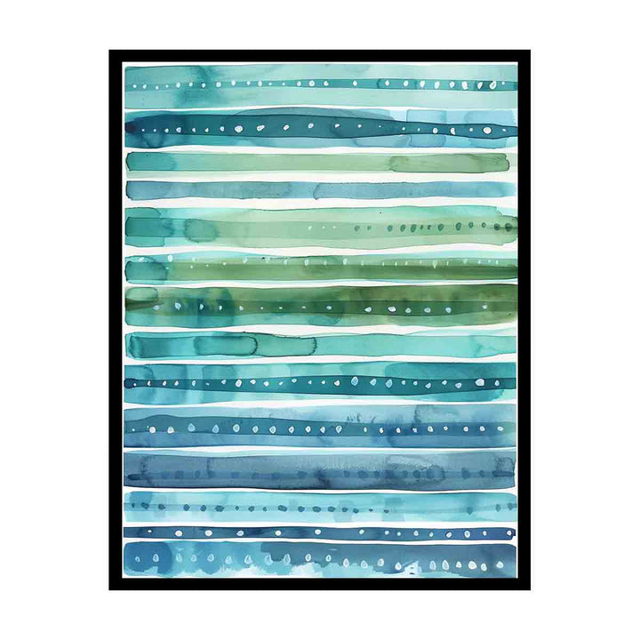 Watercolor Stripes canvas Print