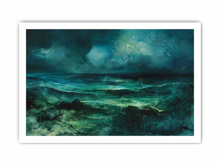 coastal landscape framed Print
