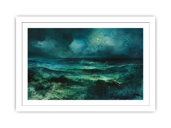 coastal landscape framed Print