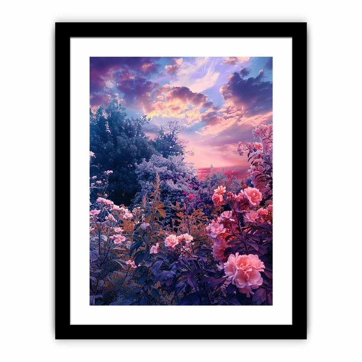 Flowers in bloom framed Print