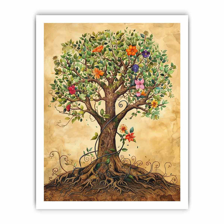 Tree of life art framed Print