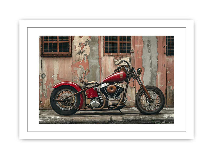 Vintage Bike Art framed Print