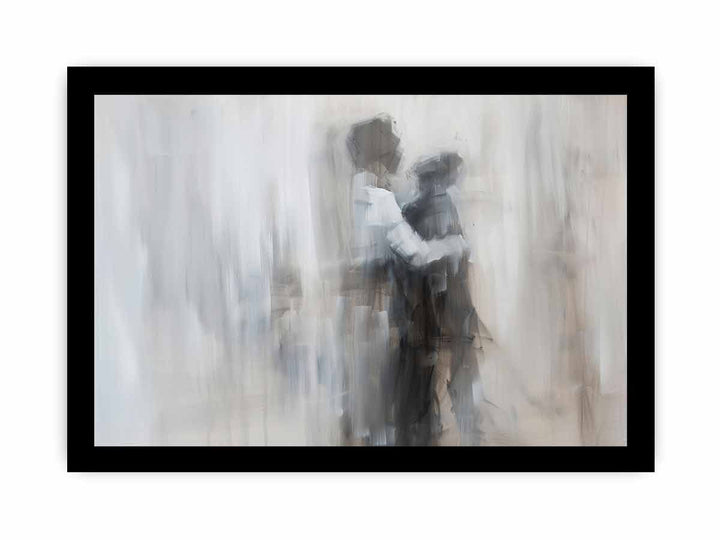 Abstract Couple memories  framed Print