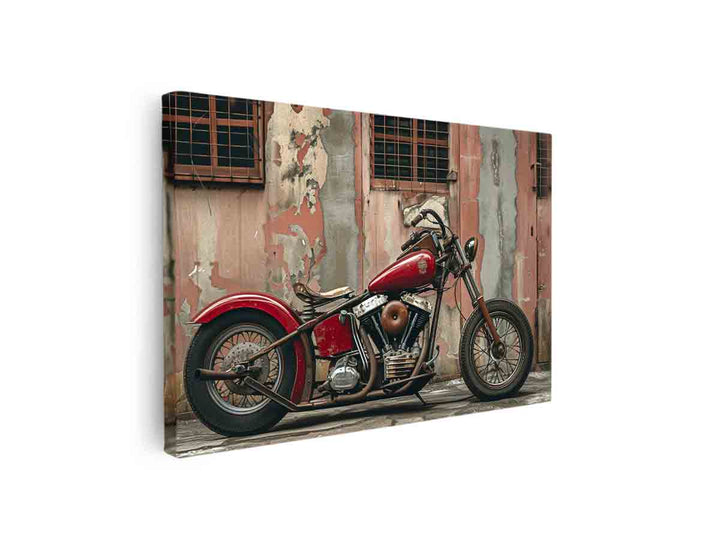 Vintage Bike Art canvas Print