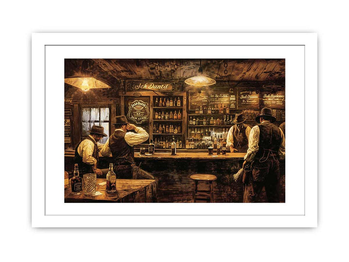 Vinatge Club Art framed Print