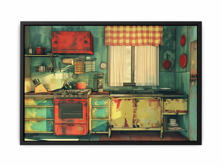 Vintage Kitchen Art canvas Print