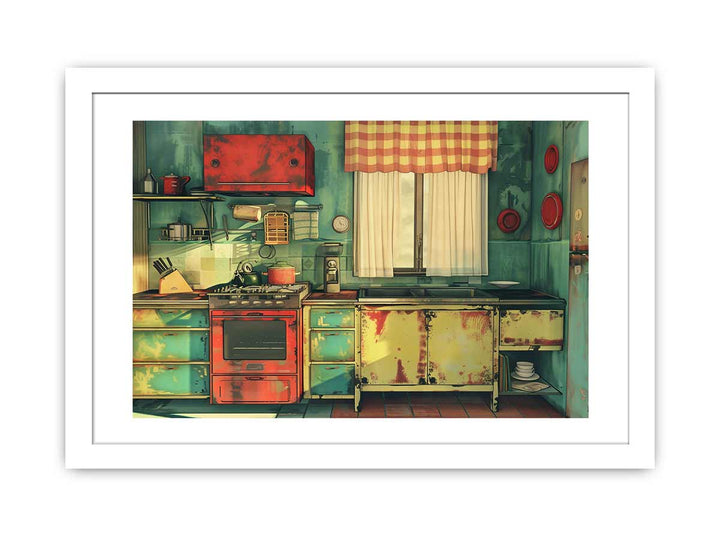 Vintage Kitchen Art framed Print