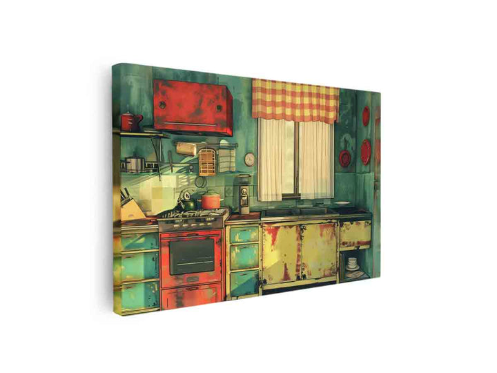 Vintage Kitchen Art canvas Print