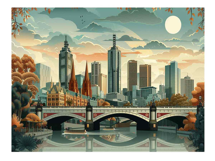 Melbourne Art Print