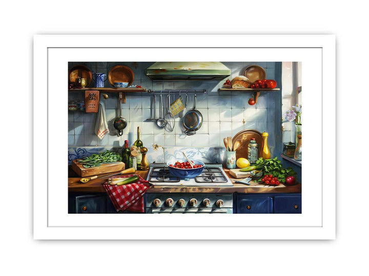 Kitchen Art framed Print