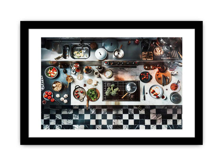 Kitchen  Art Print framed Print