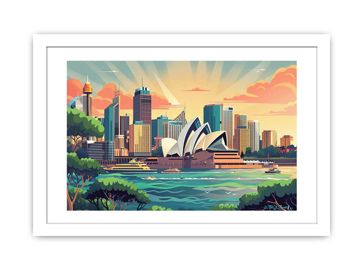 Sydney Framed  Print framed Print