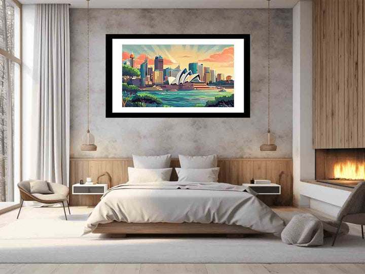 Sydney Framed  Art Print