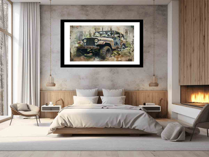 Jeep Painting Art Print