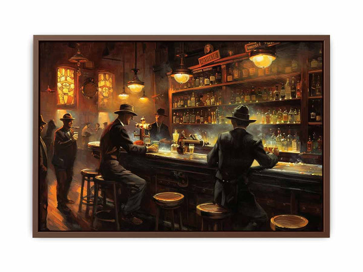 Vintage Bar Print Painting