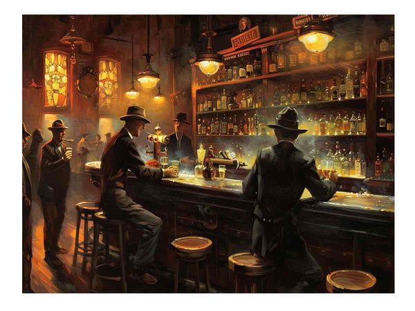 Vintage Bar Art Print