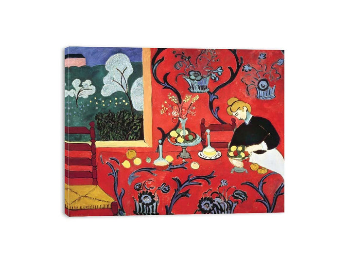 The Dessert: Harmony in Red  by Henri Matisse Canvas Print