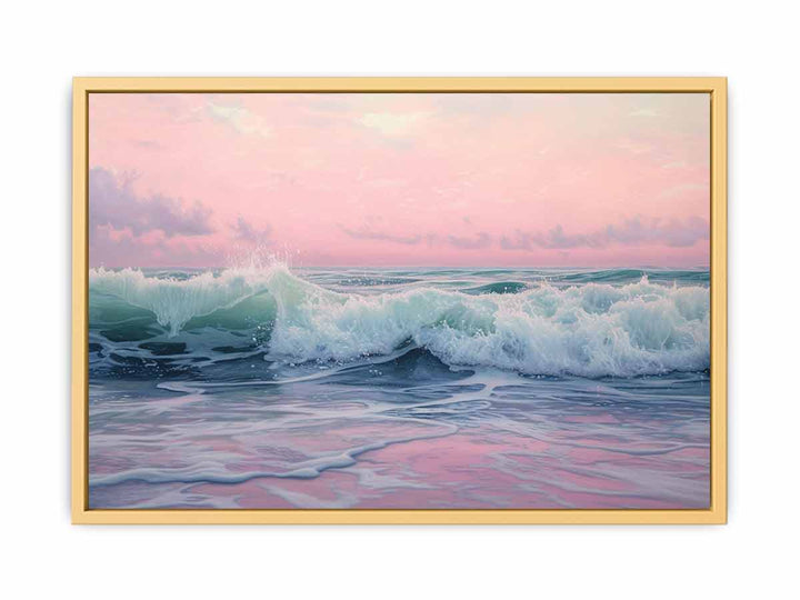 Pink Sea Painting  Poster