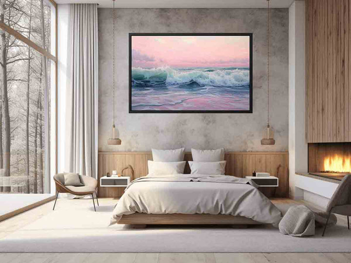 Pink Sea Painting 