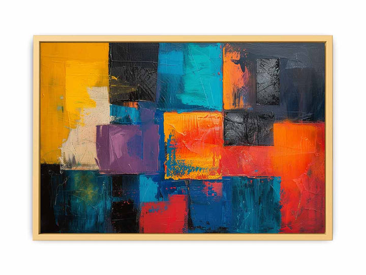 Abstract Squares Art  Poster