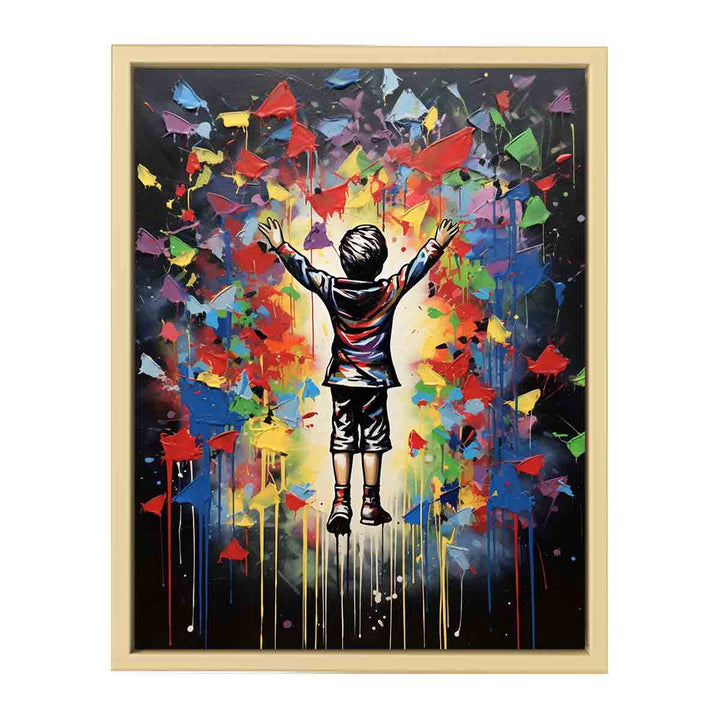 Happy Boy Art Framed Print