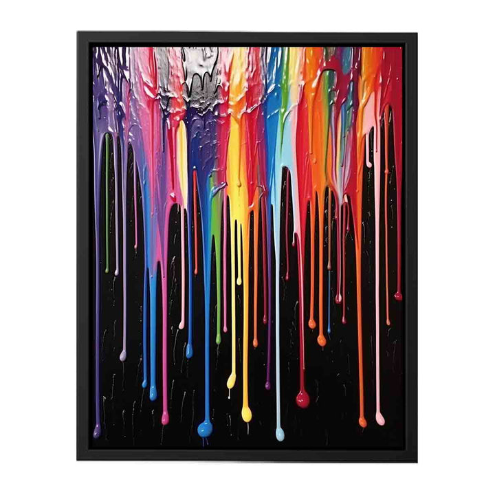 Multicolor color Drips Art 