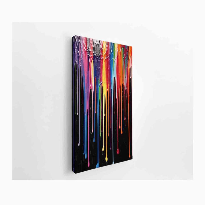 Multicolor color Drips Art 