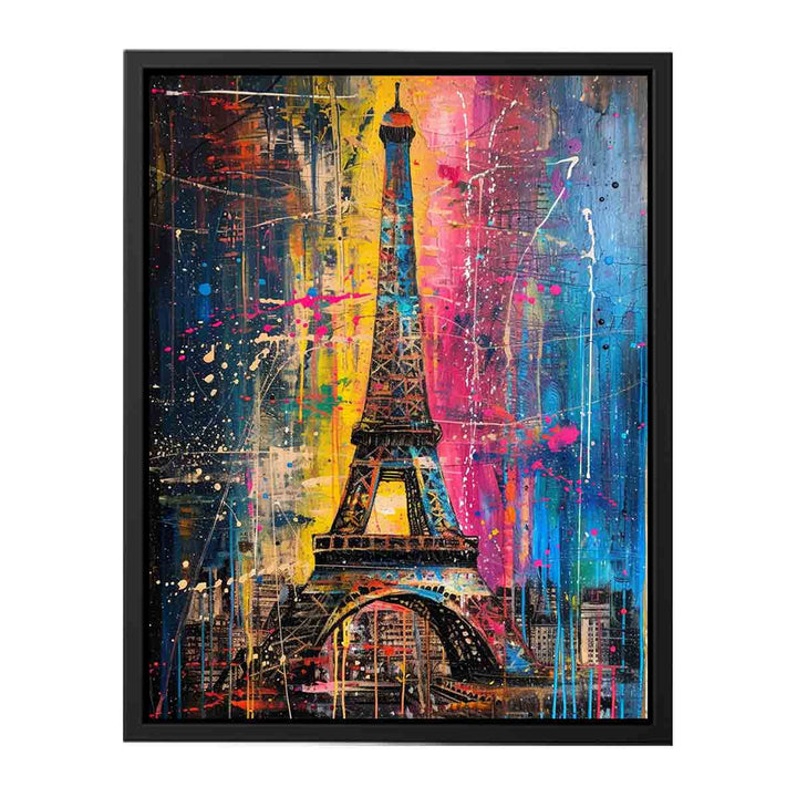 Eiffel Tower Abstract  Art 