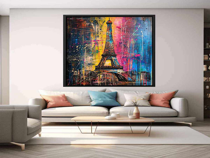 Eiffel Tower Abstract  Art 