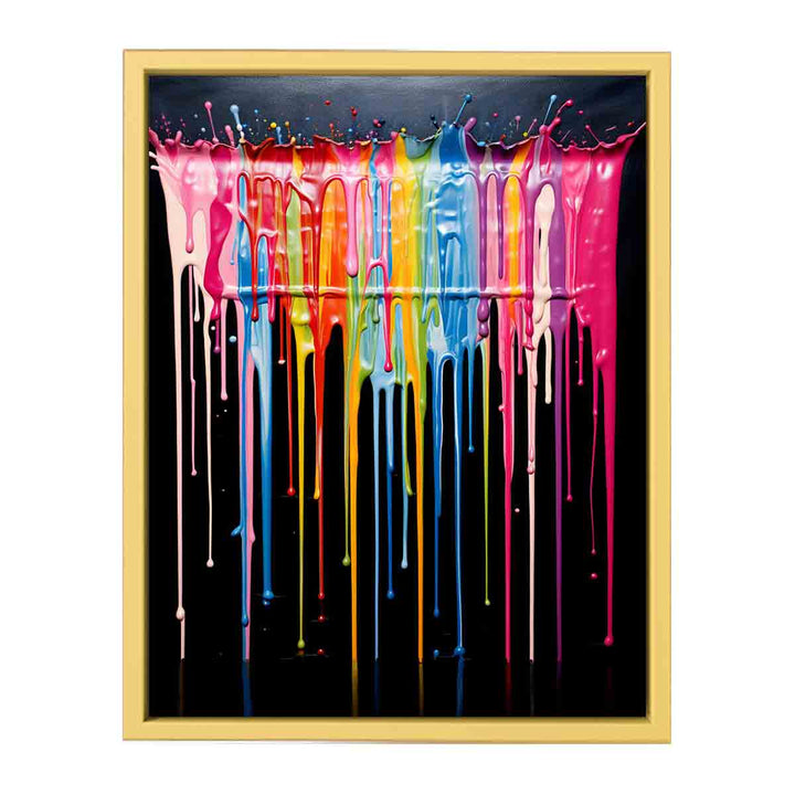 Paint Drips Art  Poster