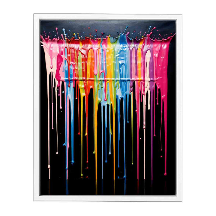 Paint Drips Art  Canvas Print