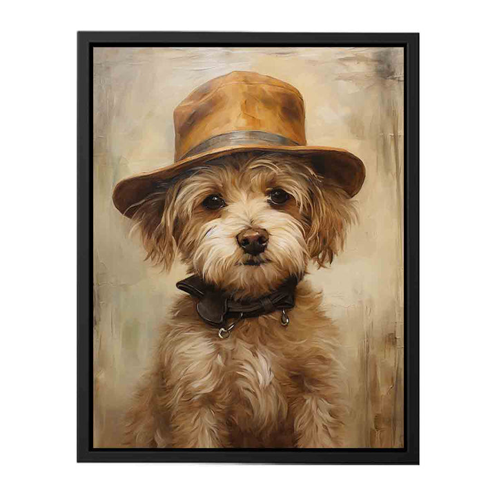 Dog Wearing Hat Art 