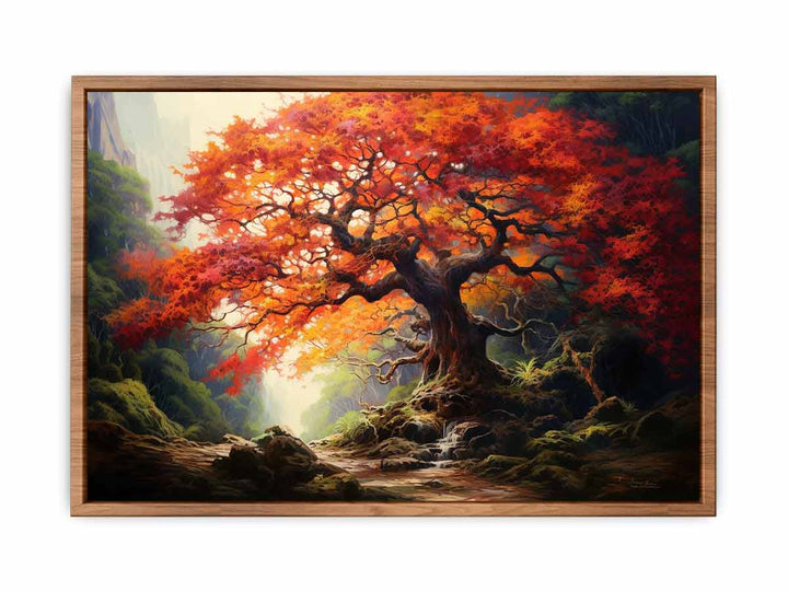 Red Tree Art  Painting