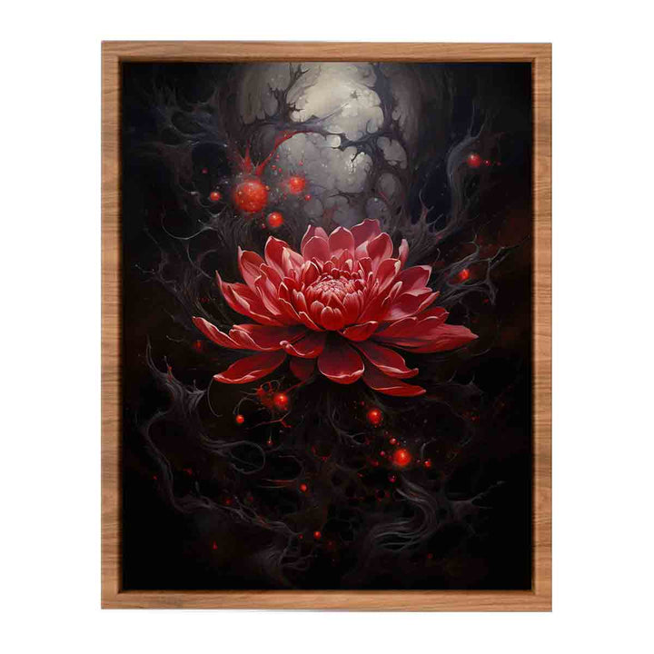 Black Red Rose Art  Painting