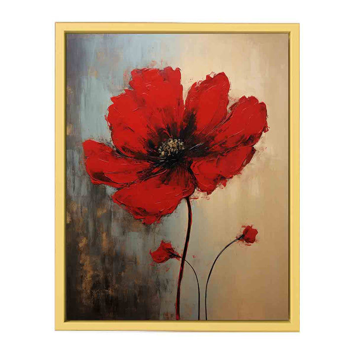 Red flower Art  Poster