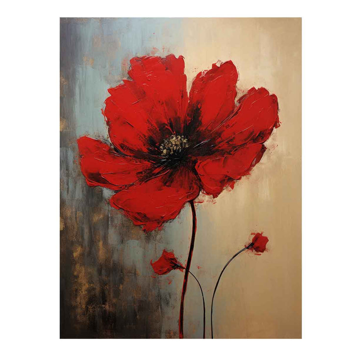 Red flower Art 